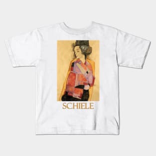 The Daydreamer, Gerti Schiele (1911) by Egon Schiele Kids T-Shirt